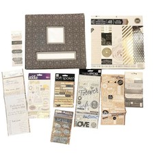 K Company 12x12 Wedding Album Scrapbook Paper Pad Stickers Bulk Lot Set NEW