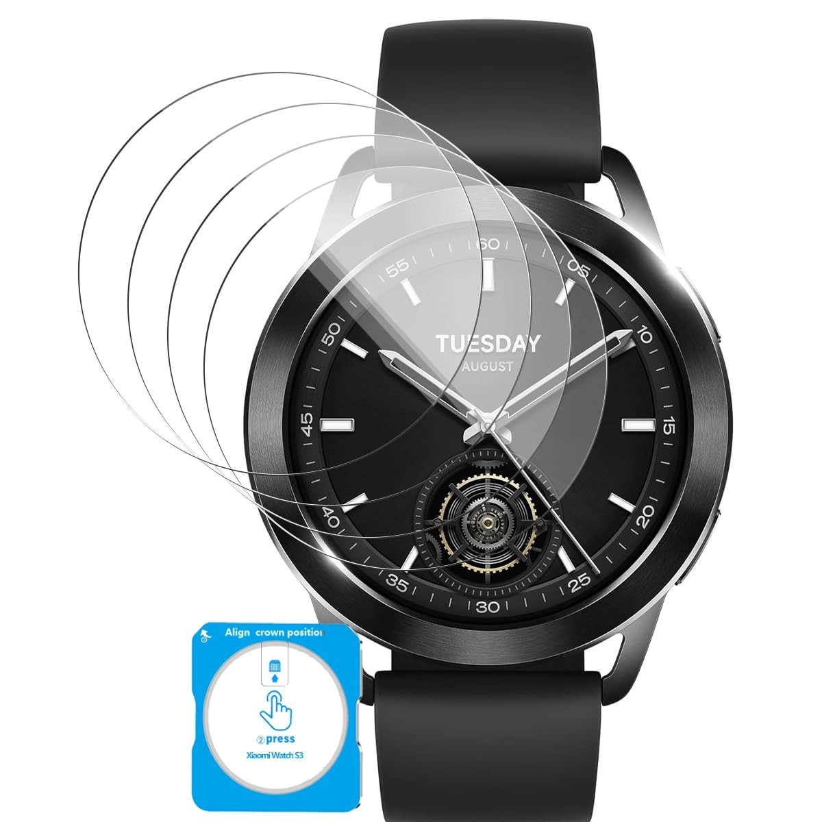 Film protection Xiaomi Watch S3 anti-rayures - Verre trempé ultra-résistant 9H
