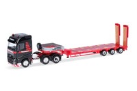 Herpa 318358 Volvo Fh Gl 2020 Semitieflade-Sattelzug Mammoet Road Cargo
