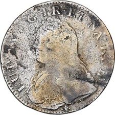 [#1213647] France, Louis XV, Ecu, aux branches d olivier, 1728, Pau, Silver, VF