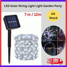 LED Solar String Light Waterproof Copper Wire Fairy Outdoor Garden Party UK