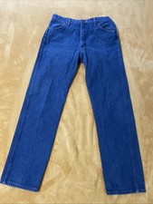 Vintage Wrangler Jeans Mens 35x32 Blue Denim Cowboy Cut 13MWZ Western Rodeo USA