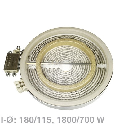 Heizkörper Hilight Strahlheizkörper 2Kreis 1800/700W EGO 1058213032 10.58213.032