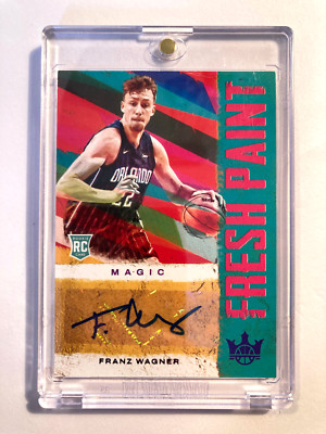 2021 2022 Panini Court KIngs Fresh Paint Franz Wagner Rookie Auto /49 Autogramm