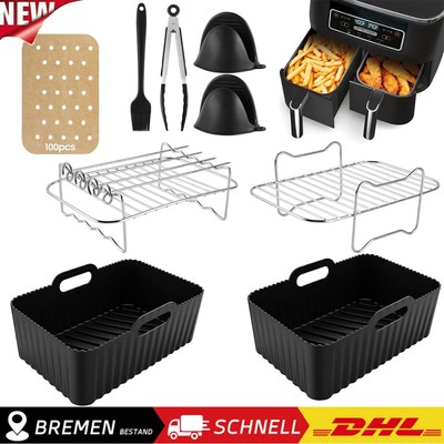 Air Fryer Grillrost Zubehör Heißluftfritteuse Rack für Ninja Dual Tower T17088