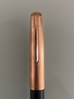 PARKER 万年筆 1/10 12K Gold Filled Vintage Parker 1/10 12k Gold & Blue Filled Parker Fountain Pen | eBay