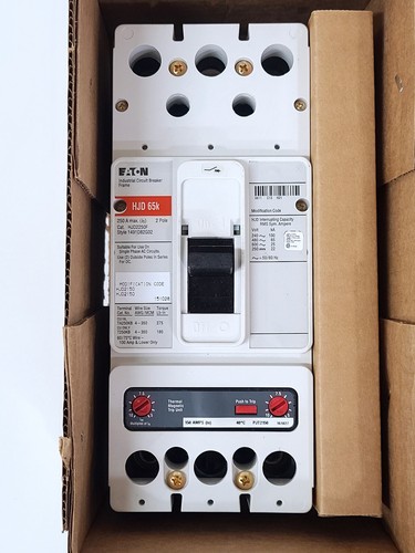 Eaton HJD2150 2 Pole J-Frame HJD 150 Amp Circuit Breaker - New In Box - Picture 3 of 4