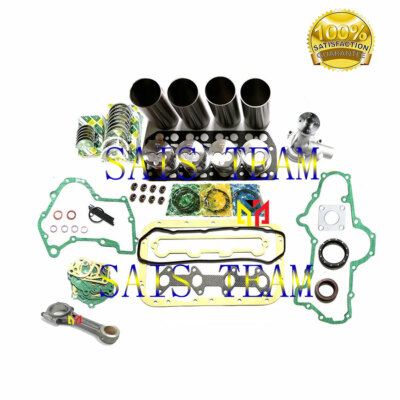 K4N Engine Rebuild Kit Water Pump Connecting Rod Piston Fit Mitsubishi Engine