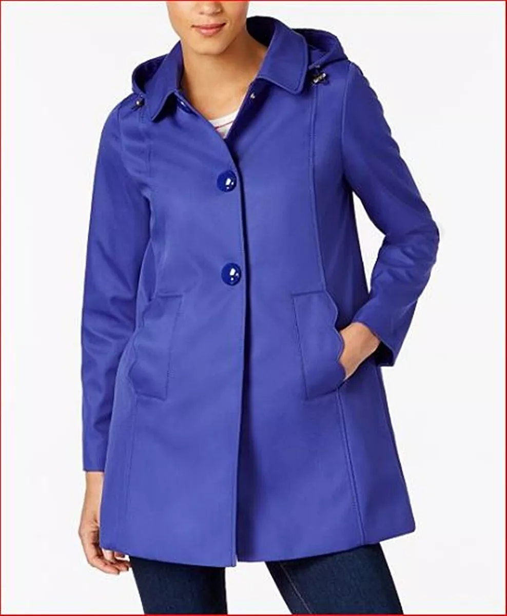 NWT Kate Spade new york A Line Raincoat Blue Women XS S 358