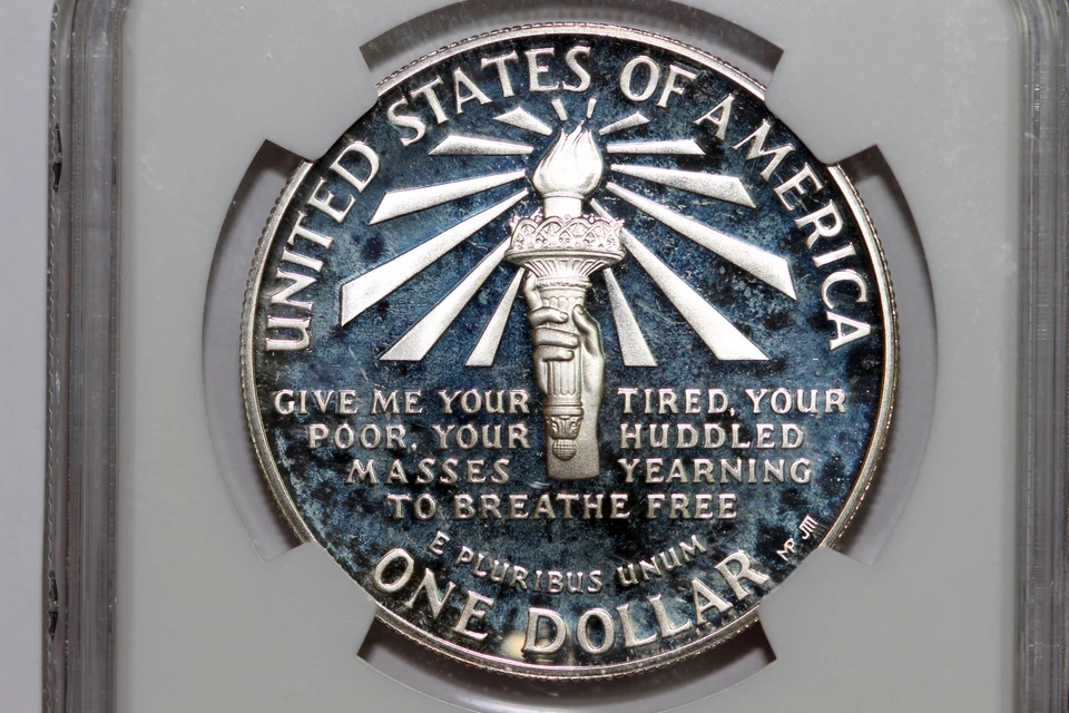 1986-S Liberty US Mint Proof Commemorative Silver Dollar NGC PF UC 2663233-002 - Image 4 of 4