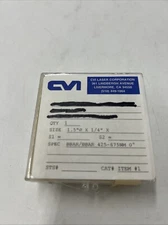 CVI Laser Corp / spec BBAR/BBar 424-675nm 0^, size 1.5" x 1/4 "