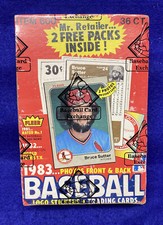 1983 Fleer Baseball Wax Box BBCE Sealed Tony ...