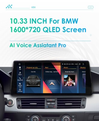 Wireless CarPlay Auto Touchscreen CCC for BMW 5er E60 E61 8+256GB iDrive Android