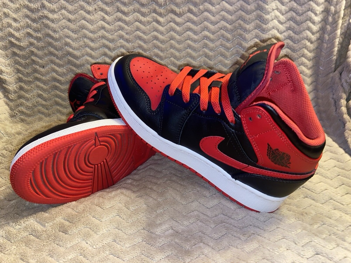 Nike Air Jordan Mid Alternate Bred/Black/White/Fire Red, GS UK