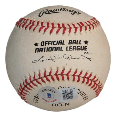 Chan Ho Park Autographed Official National League Baseball Dodgers BAS Beckett - Picture 3 of 4