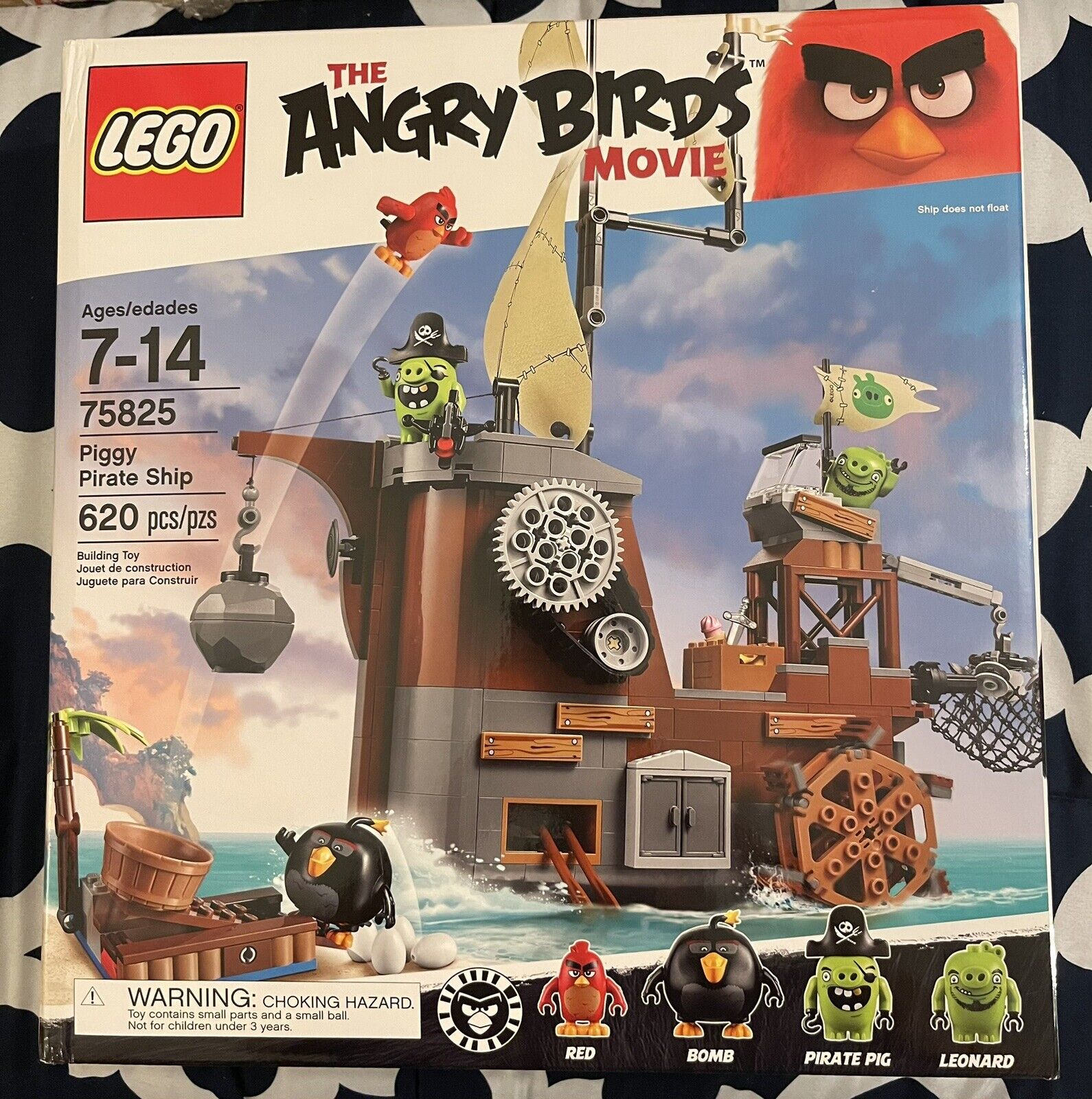 LEGO 75825 Piggy Pirate Ship (NEW SEALED BAGS 4, 5, 6 + Cloth Parts) Angry  Birds