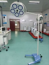 5-Hole LED Dental Surgical Shadowless Light Mobile Operation Lamp 30 LED Bulbs