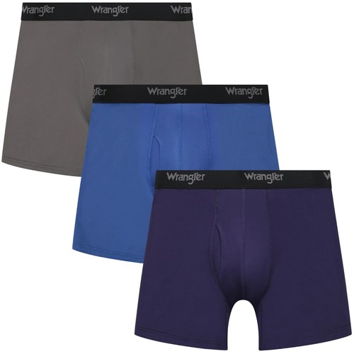 Wrangler Men's Boxer Briefs Cooling Stretch Nylon Boxers, 3 Pack M, L, XL or 2XL - Picture 7 of 7