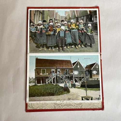 Set of 12 Accordion Folded Postcards 1907 Dutch Life Trad Costume Dr. Trenkler - Picture 3 of 7