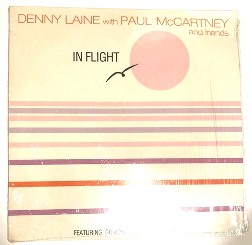 Denny Laine with Paul McCartney And Friends In Flight LP Wings Beatles related M