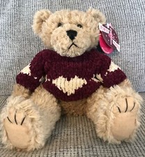 First  Main Scraggles Teddy Bear Plush Classic W/sweater 11  Valentine/new