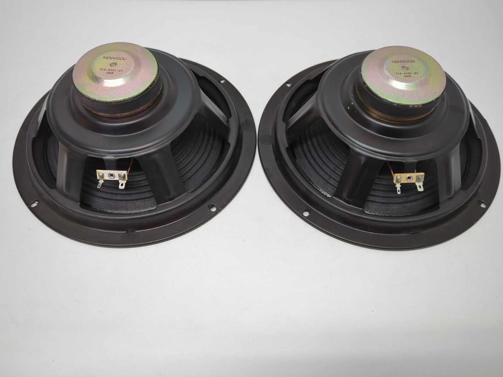 Pair of Kenwood T10068105 Woofers 10” JL505 Speakers Vintage Fully