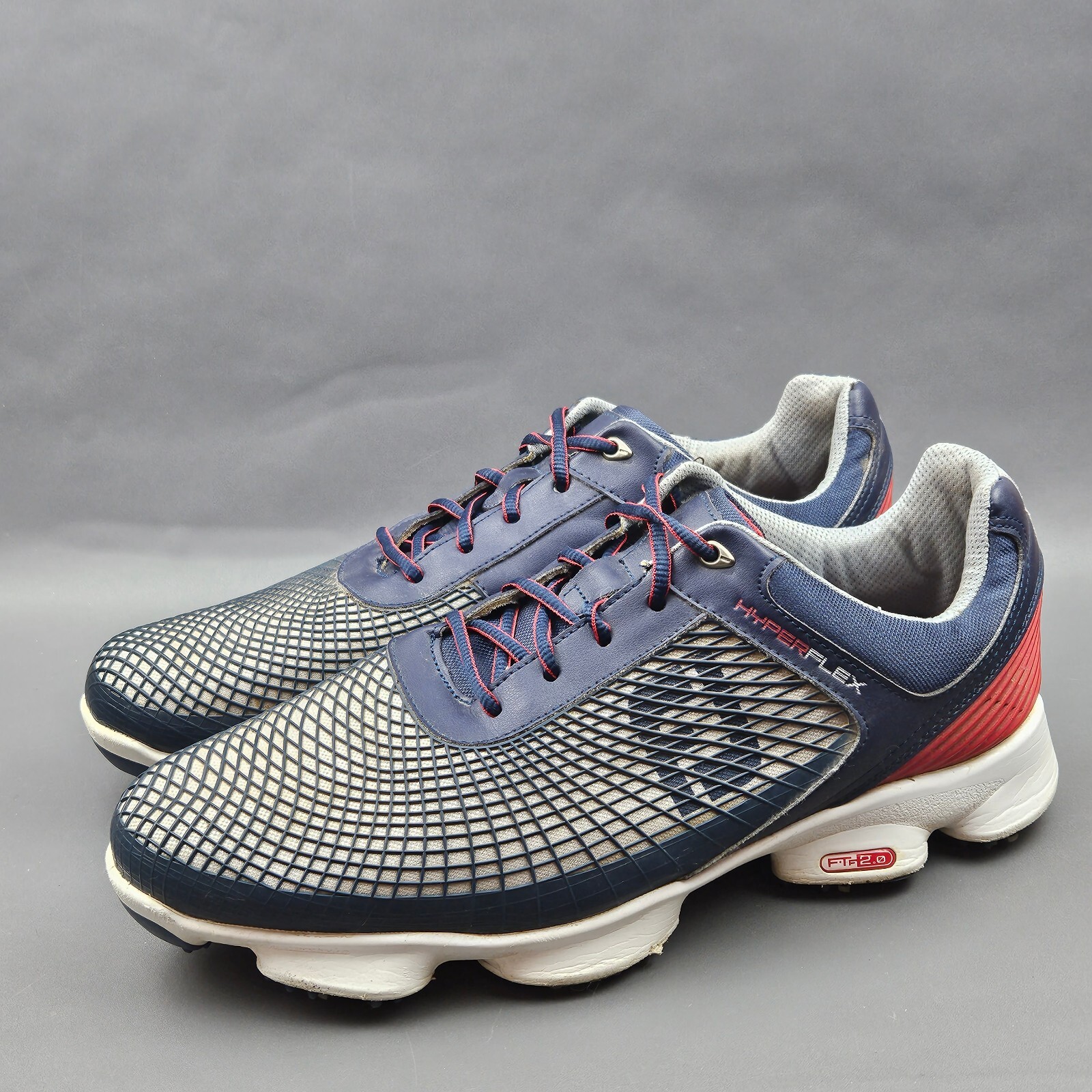 Footjoy Hyper Flex Mens Golf Shoes Size 11 Blue Spiked Athletic