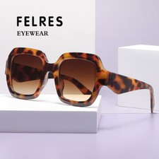 Women Square Large Frame Sunglasses Outdoor Shade Glasses UV Protection