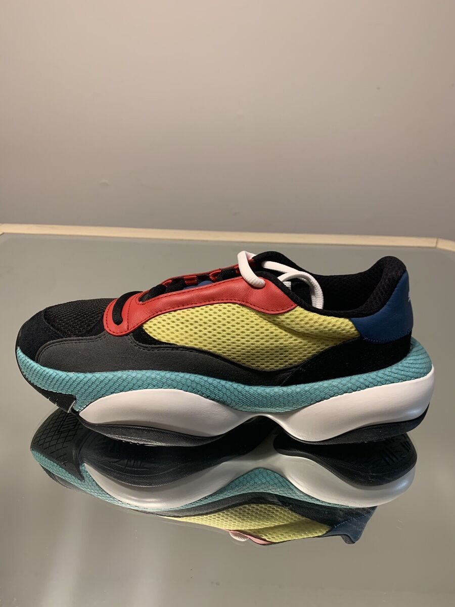 New Puma Alteration Curve Black Lime-light Men's Sneaker Sze New Puma Alteration Curve Black Lime-light Men's Sneaker Sze