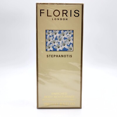 Floris London Stephanotis Enriched Body Moisturizer 8.5 FL OZ 250 ml NIB RARE