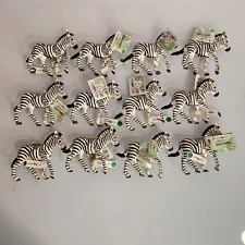 Vintage Wild Safari Ltd Baby Zebra Lot of 12 NWT 3" Figures