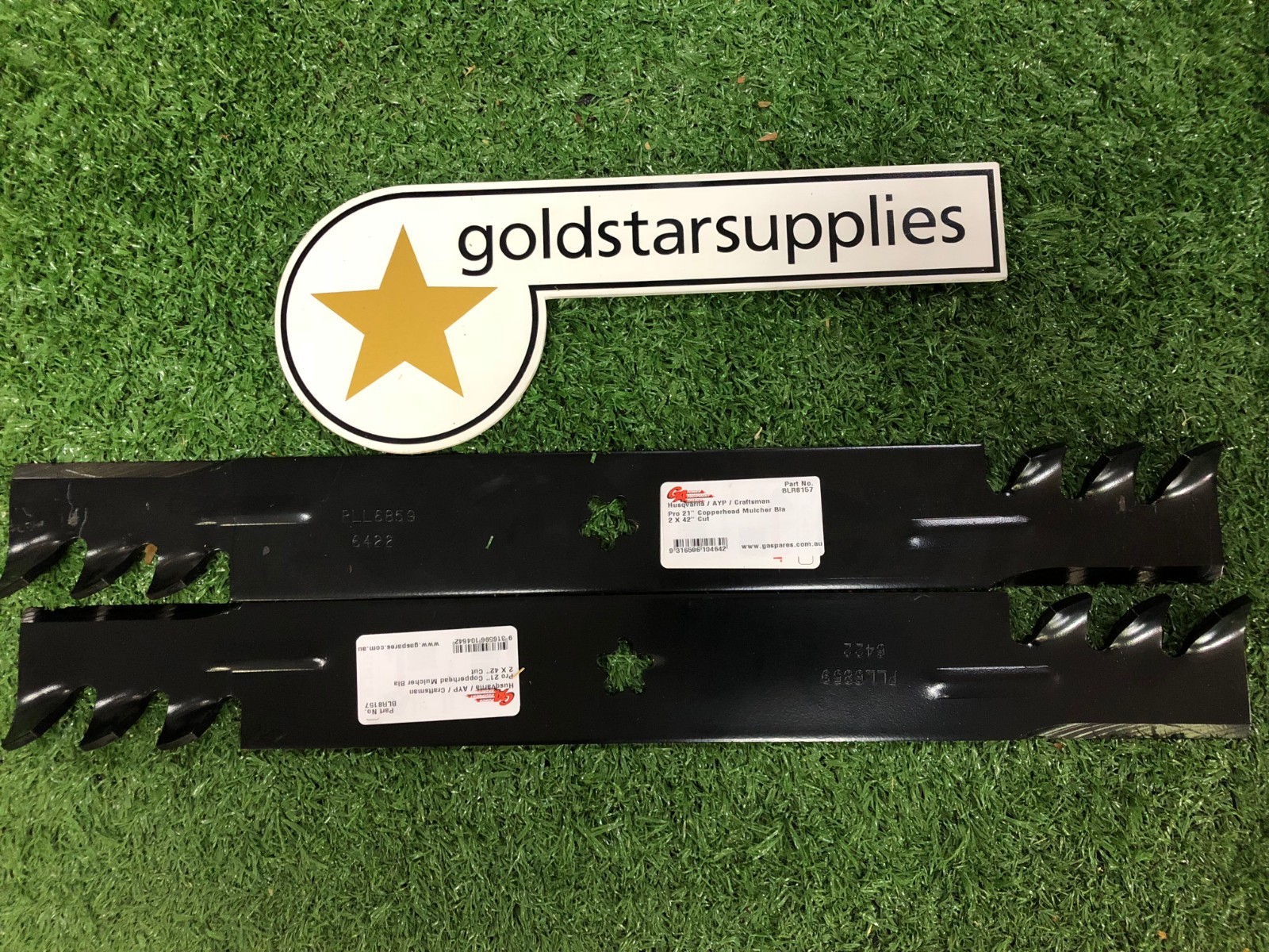 2 x ride on mower BLADES CRAFTSMAN 42" heavy duty GATOR mulching (5