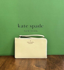 Kate Spade Staci Medium L Zip Wristlet - WLR00134 Lemon Fondant