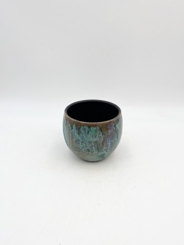 Loren Plant pot, round planter, glazed blue green turquoise plant pot, D20 cm - Picture 4 of 4