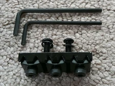 Floyd Rose Lic Tremolo BLACK LOCKING NUT Assy 42 mm 3 blocks screw Ibanez R2 NEW