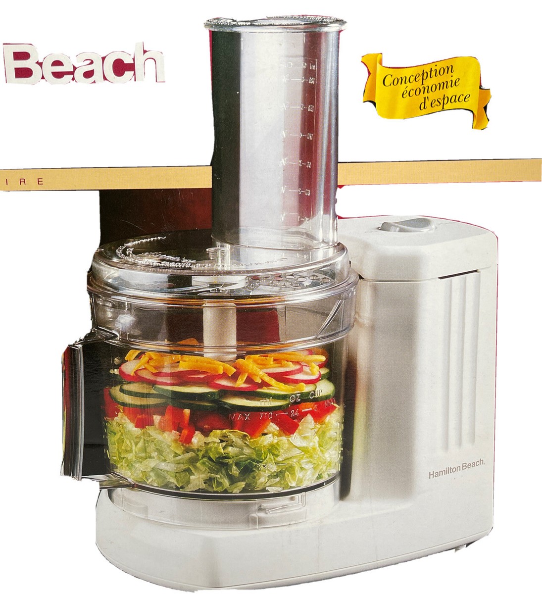 NOB Vintage Hamilton Beach 6-Cup Food Processor Chef Prep