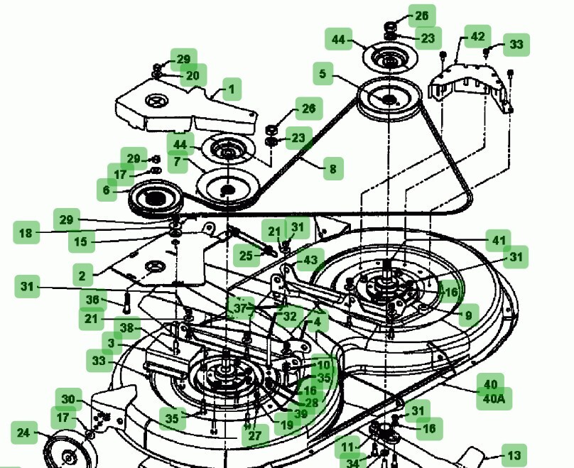 Replacement MTD Cutter Deck Belt 700 series 102cm rear discharge