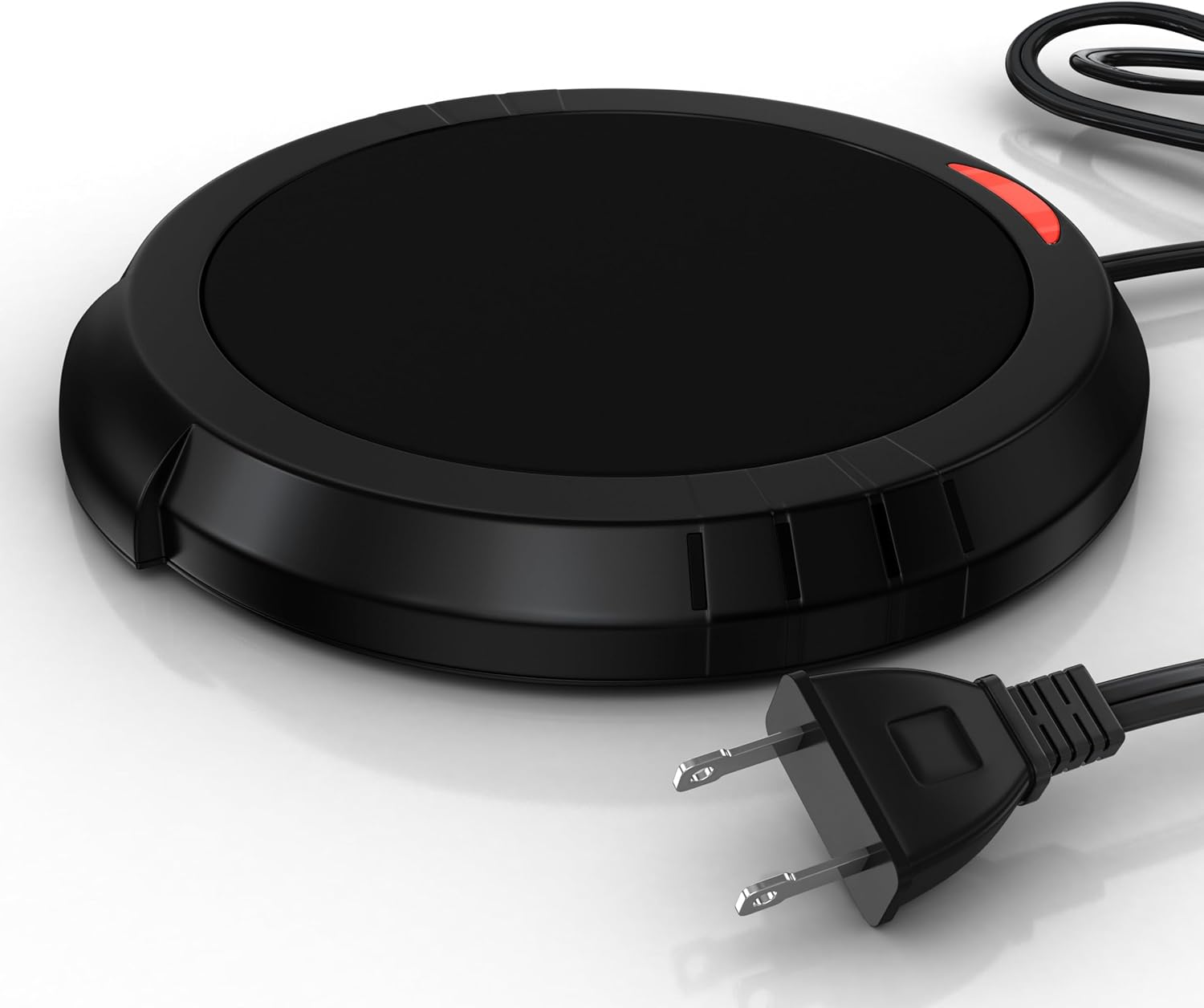 Flame-Free Black Candle Warmer Plate for Safe Scent Melting