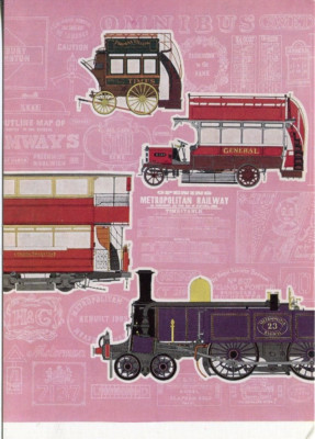 Bus Train Transport Museum E W Fenton London Transport 1964 Poster Postkarte #148