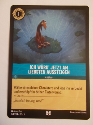 Disney Lorcana Karte Himmelsleuchten 164/204 ICH WÜRD' JETZT AM LIEBSTEN AUSSTEI
