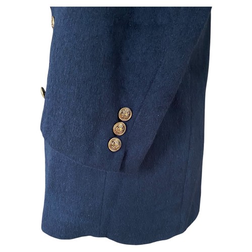 Jacques Esterel Creation Blazer Double Breasted Wool Rabbit Navy Blue Mens UK40S - Picture 9 of 15