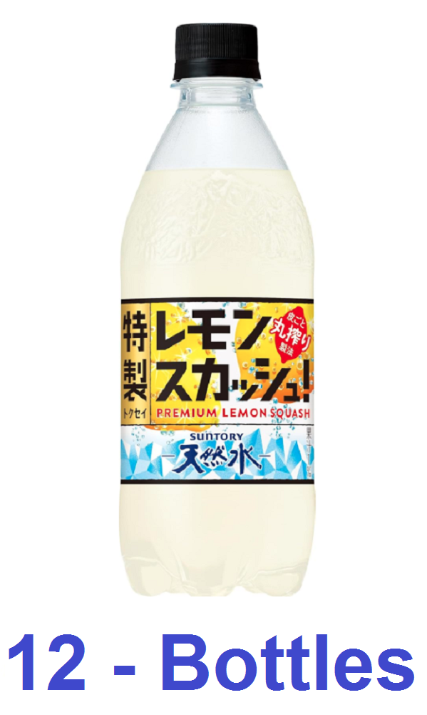 Suntory Premium Lemon Squash Water Soft Drink (500 ml Bottles