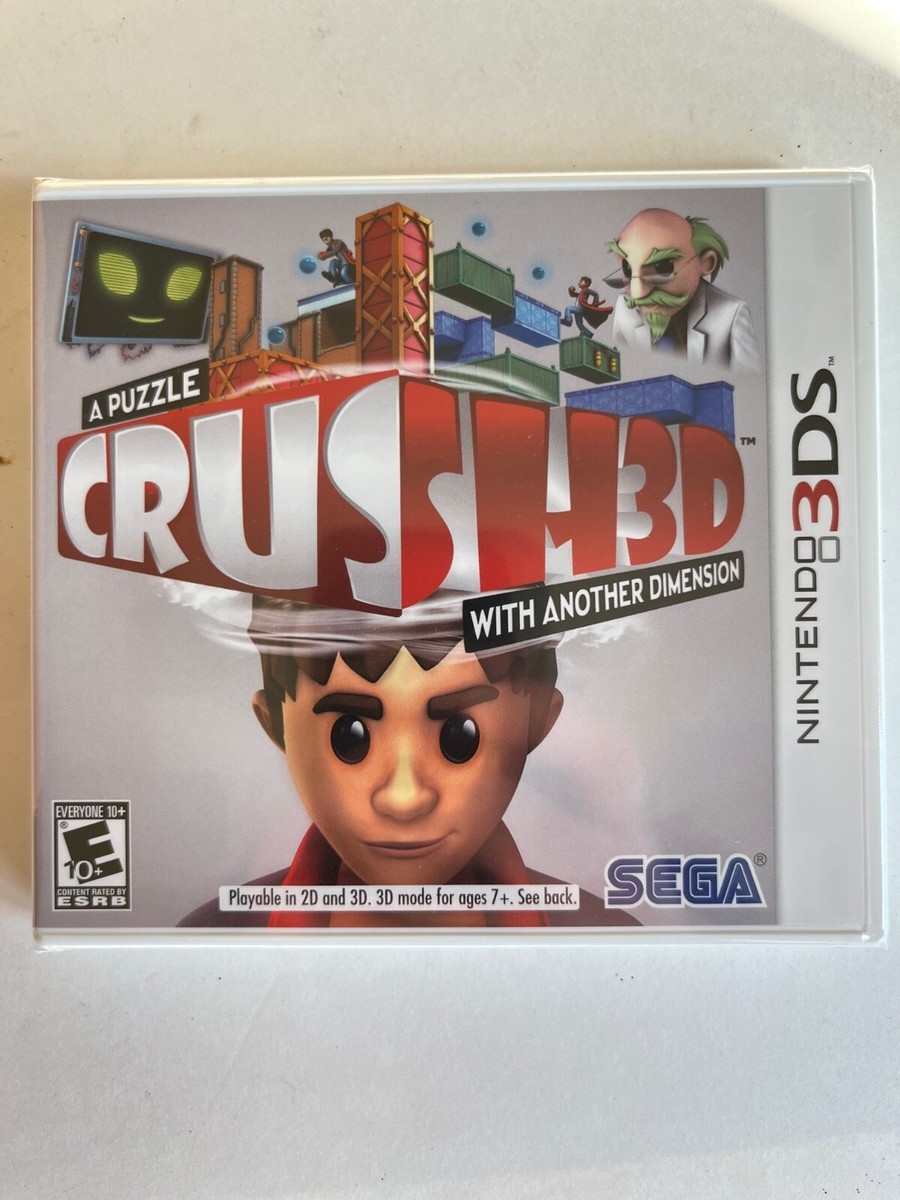 Crush 3D Nintendo 3DS, 2012 New Factory Sealed OOP A Puzzle Sega