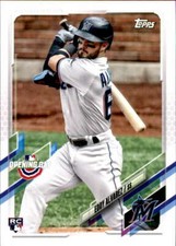 2021 Topps Opening Day #8 Eddy Alvarez Miami Marlins Rookie