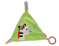 Fisher Price Zebra triangolare verde e colorato panno coccole panno coccole panno coccole
