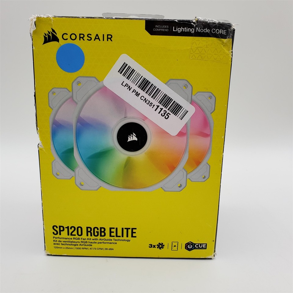 Corsair iCUE SP120 RGB ELITE 120mm PWM Case Fan
