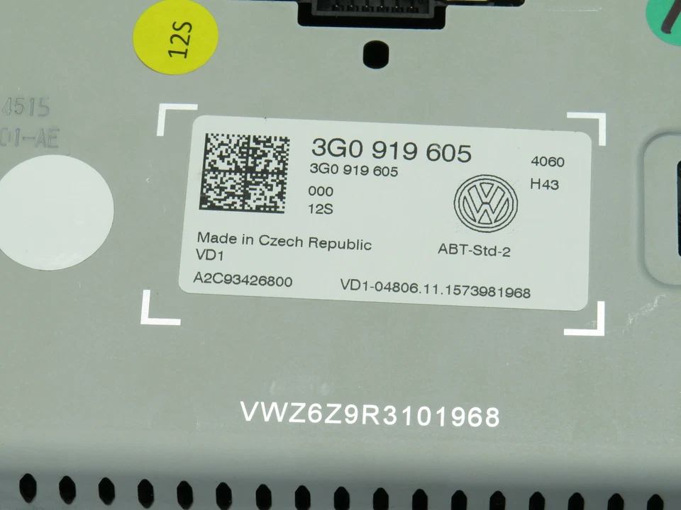 6,5" Touchscreen Display Compositon Media VW Golf 7 5G Passat B8 - Bild 4 von 4