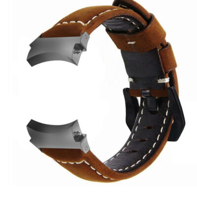 NO Gaps Leather Strap For Samsung Galaxy Watch 7 6 5 4 FE 40/44/43/47 Watch Band