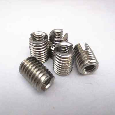 Solid Insert Re Threads 6Pcs M3 x 0.5mm Stainless Steel Solid Insert Thread Repairing Metal ...