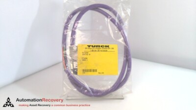 TURCK D9SM/T 455-1M CORDSET PROFIBUS CONNECTOR END 1M, NEW #329123